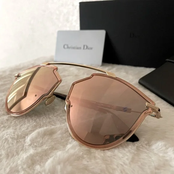 Dior sunglasses, in beautiful gold and rose gold - Picture 3 of 4